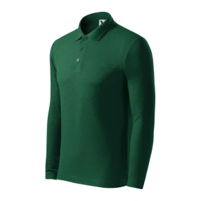 Koszulka polo Malfini Pique Polo LS M MLI-221D3 dark green pánské