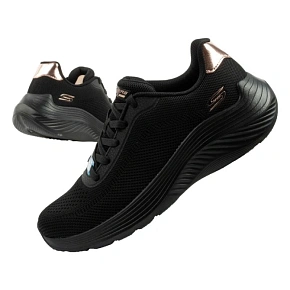 Skechers buty damskie sportowe Bobs Squad Waves czarne lekkie modne dámské