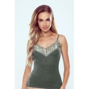 Koszula damska Karina Khaki Green - Eldar