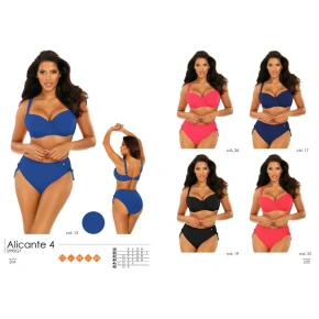 Damski dwuczęściowy strój kąpielowy S995G7 17 Alicante 4 granatowy - Self