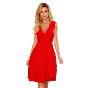 Elegancka sukienka 338-1 czerwona - Numoco