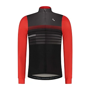 Rogelli koszulka dł.r STRYDE czarno-czerwona 3XL