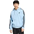 Bluza męska adidas Essentials 3-Stripes Fleece Full-Zip Hoodie błękitna KY4143 pánské