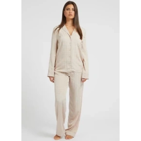 Piżama damska O2BX09WEUZ0 F15T beżowa - Guess