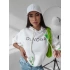 Bluza damska 277250 ecru-zielony - Ola Voga