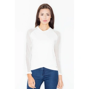 Bluzka damska M467 kremowa - Figl