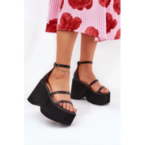 Bota na klínech 2806 černá - Step in style