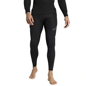 Legginsy bramkarskie męskie adidas Padded Goalkeeper Baselayer Long czarne JZ9224