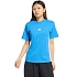 Koszulka damska adidas Essentials 3-Stripes Cotton jasnoniebieska KC5197
