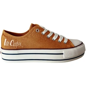 Damskie buty sportowe LCW-24-31-2216LA musztardowy z białym - Lee Cooper Damskie buty sportowe LCW-24-31-2216LA musztardowy z białym - Lee Cooper
