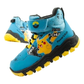 Leomil Pokemon buty zimowe dziecięce za kostkę ocieplane wodoodporne niebieskie Leomil Pokemon buty zimowe dziecięce za kostkę ocieplane wodoodporne niebieskie