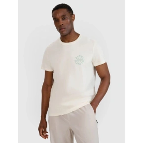 T-shirt regular z nadrukiem męski 4F 4FWSS25TTSHM1980-11S T-shirt regular z nadrukiem męski 4F 4FWSS25TTSHM1980-11S