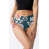 Majtki damskie Tea Rose Simple Brasil Maxi w kolorze zielonym z wzorem - Julimex