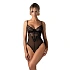 Dámské body Perisia Crotchless Teddy černé - Obsessive