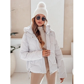Dámská zimní bunda TY5042  sv. šedá - FashionStreet