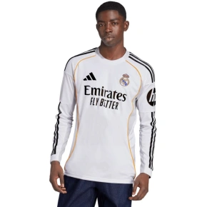 Koszulka męska adidas Real Madrid 25/26 Long Sleeve Home biała JN8884 pánské