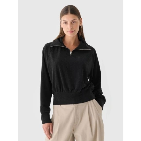 Bluza dresowa z weluru nierozpinana bez kaptura damska 4F 4FRAW24TSWSF2054-20S Bluza dresowa z weluru nierozpinana bez kaptura damska 4F 4FRAW24TSWSF2054-20S