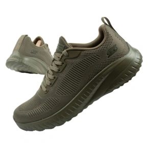 Skechers buty męskie sportowe Bobs Squad Chaos oliwkowe lekkie oliwkowe