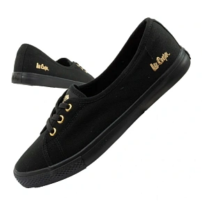 Lee Cooper buty trampki damskie sportowe czarne wsuwane baleriny dámské