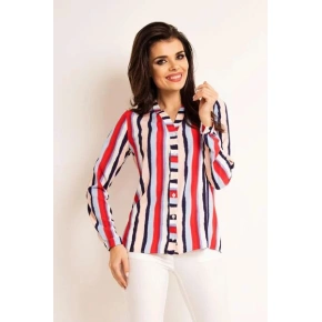 Koszula damska A 170 Lila w paski - Awama