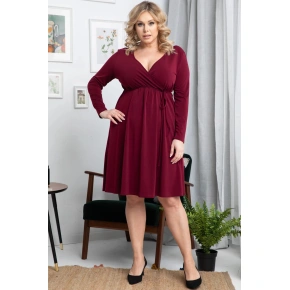 Sukienka damska SA847 Rebeka Bordo - Karko