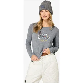 Longsleeve damski SUPER.NATURAL W APRES SKI LS szary Longsleeve damski SUPER.NATURAL W APRES SKI LS szary