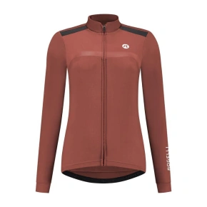Rogelli koszulka dł. rękaw damska MONO brązowa XL