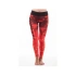 Damskie legginsy fitness Six Deuce Digital Glow Red - Litex