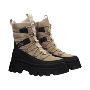 Dámské sněhové boty W LCJ-24-47-3143LA Béžová s černou - Lee Cooper