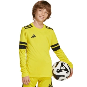 Adidas Squadra 25 Kids koszulka z długim rękawem żółta JJ0043 Adidas Squadra 25 Kids koszulka z długim rękawem żółta JJ0043