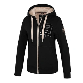 Bluza damska ocieplona rozpinana z kapturem czarna Pit Bull Sherpa Ruffina - 18401190000 Bluza damska ocieplona rozpinana z kapturem czarna Pit Bull Sherpa Ruffina - 18401190000