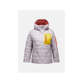 Kurtka damska puchowa PEAK PERFORMANCE W Helium Utility Down Hood Jacket kolor szary Kurtka damska puchowa PEAK PERFORMANCE W Helium Utility Down Hood Jacket kolor szary