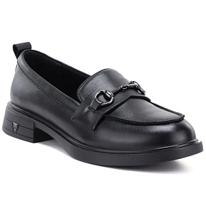 Skórzane półbuty damskie loafersy czarne Vinceza 133115 Skórzane półbuty damskie loafersy czarne Vinceza 133115