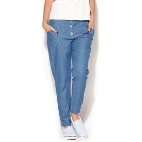 Spodnie damskie K163 jasnoniebieskie - Katrus