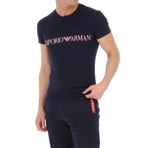 T-shirt męski 111035 1P516 00135 granatowy - Emporio Armani