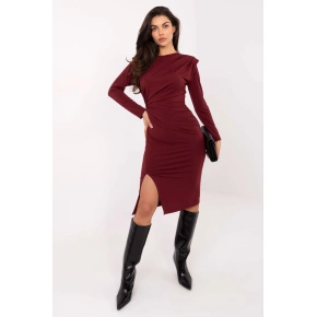 Dámské šaty model 220449 Vínová - Rue Paris