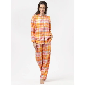 Piżama damska LNS 473 B24 pomarańczowa - Key