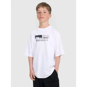 T-shirt oversize z nadrukiem chłopięcy 4F 4FJRAW25TTSHM3065-10S T-shirt oversize z nadrukiem chłopięcy 4F 4FJRAW25TTSHM3065-10S