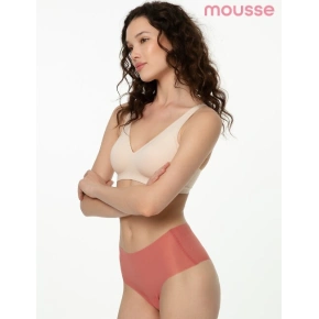 Bezszwowe figi Mousse Maxi w kolorze koralowym - Julimex