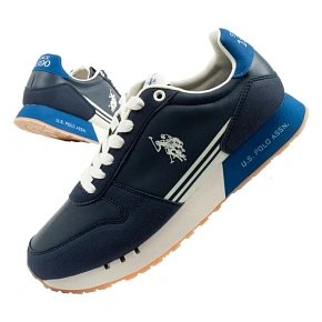 U.S Polo Assn buty sportowe sneakersy męskie modne wygodne niebieskie