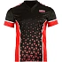 Koszulka V-neck do point-fightingu MASTERS "COMBAT JUNIOR" czarno-czerwona (WAKO APPROVED)