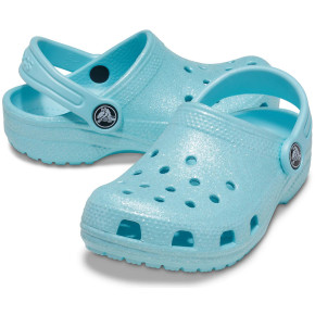 Junior Kids Classic Glitter Clog Jr 205441 4O9 Turquoise - Crocs