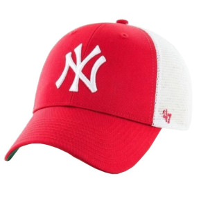 Czapka z daszkiem unisex New York Yankees Branson Cap B-BRANS17CTP-RD czerwono-biała - 47 Brand