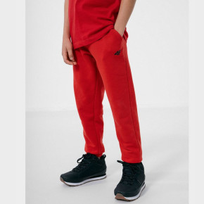 Spodnie dresowe chłopięce Jr HJZ22-JSPMD001 62S Czerwone - 4F