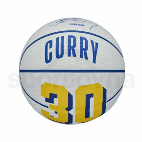 NBA Player Icon Stephen Curry Mini Basketball WZ4007401XB White - Wilson