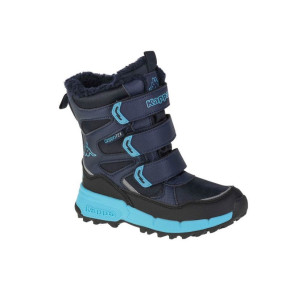 Dziecięce buty zimowe za kostkę Jr 260902K-6766 Granatowy z Niebieskim - Kappa