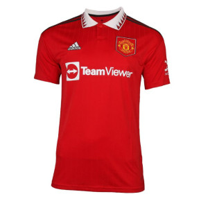 Męska koszulka polo Manchester United H Jsy M H13881 czerwona - Adidas