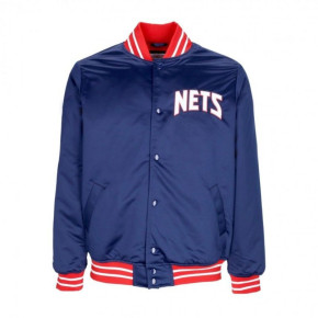 Kurtka Mitchell & Ness NBA Heavyweight Satin Jacket New Jersey Nets OJBF3413-NJNYYPPPNAVY pánské