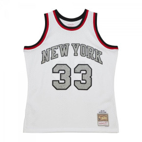 Koszulka Mitchell &amp; Ness NBA Cracked Cement Swingman Jersey Knicks 1991 Patrick Ewing M TFSM5934-NYK91PEWWHIT pánské