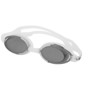 Okulary pływackie Aqua-Speed Malibu biało-czarne